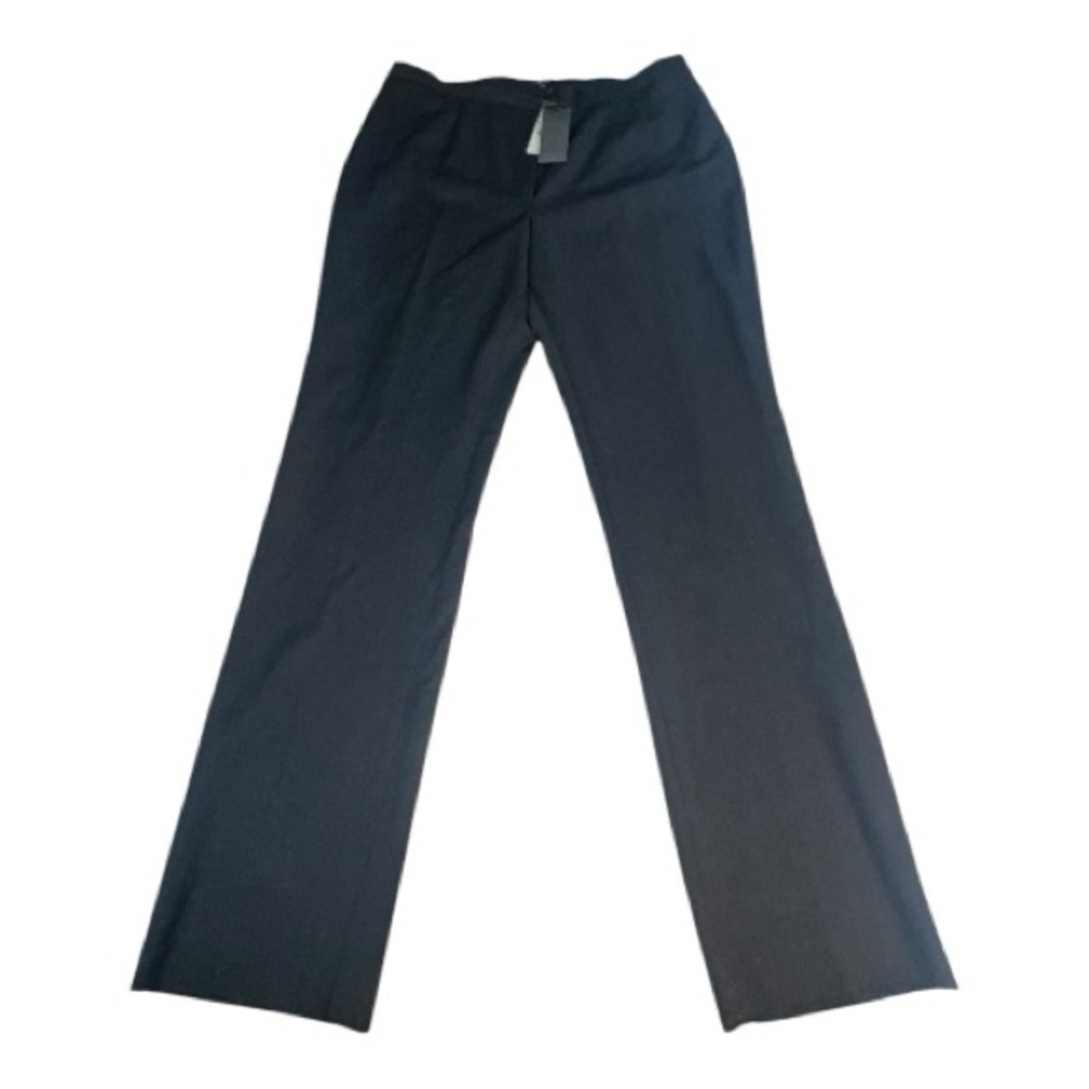 Zanella Elegant Black Italian Trousers in 100% Virgin Wool